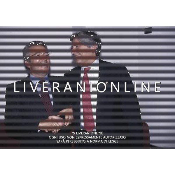 RETROSPETTIVA ANTONIO MATARRESE DIRIGENTE CALCIO NELLA FOTO ANTONIO MATARRESE CON LUCIANO NIZZOLA NEL 1994 AG ALDO LIVERANI SAS