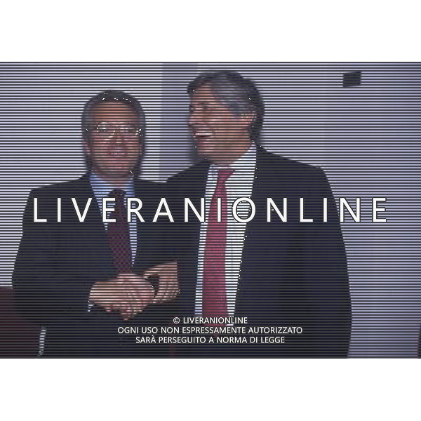 RETROSPETTIVA ANTONIO MATARRESE DIRIGENTE CALCIO NELLA FOTO ANTONIO MATARRESE CON LUCIANO NIZZOLA NEL 1994 AG ALDO LIVERANI SAS