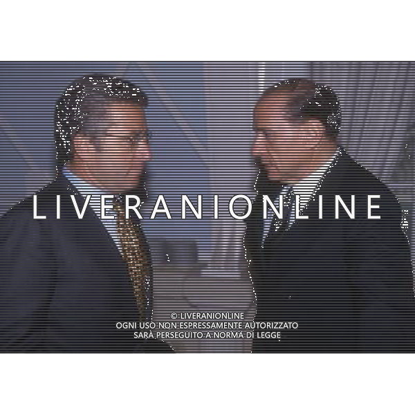 RETROSPETTIVA ANTONIO MATARRESE DIRIGENTE CALCIO NELLA FOTO ANTONIO MATARRESE CON SILVIO BERLUSCONI NEL 1993 AG ALDO LIVERANI SAS