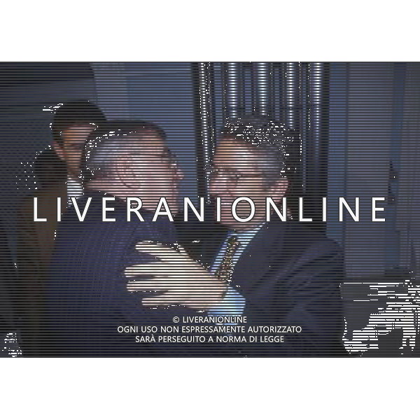 RETROSPETTIVA ANTONIO MATARRESE DIRIGENTE CALCIO NELLA FOTO ANTONIO MATARRESE CON ROMEO ANCONETANI NEL 1993 AG ALDO LIVERANI SAS