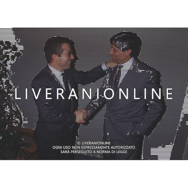 RETROSPETTIVA ANTONIO MATARRESE DIRIGENTE CALCIO NELLA FOTO ANTONIO MATARRESE CON LUCIANO NIZZOLA NEL 1987 AG ALDO LIVERANI SAS