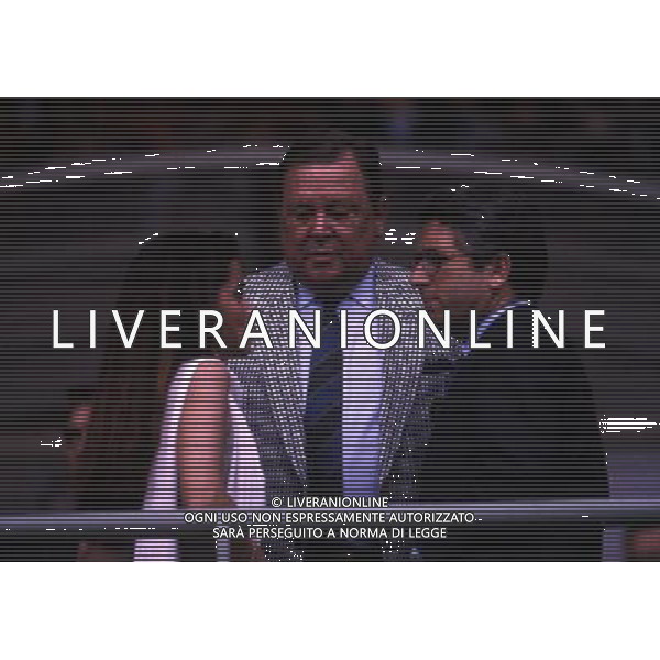 RETROSPETTIVA ANTONIO MATARRESE DIRIGENTE CALCIO NELLA FOTO ANTONIO MATARRESE CON JOHANSON 23-05-1990 FINALE DI CHAMPIONS LEAGUE BENFICA MILAN AG ALDO LIVERANI SAS