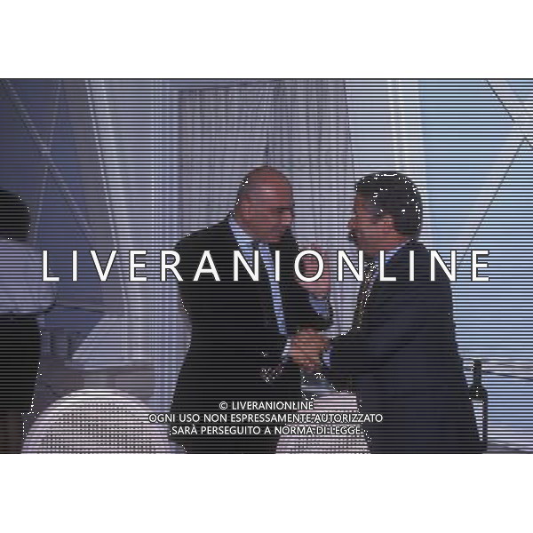 RETROSPETTIVA ANTONIO MATARRESE DIRIGENTE CALCIO NELLA FOTO ANTONIO MATARRESE CON ADRIANO GALLIANI AG ALDO LIVERANI SAS