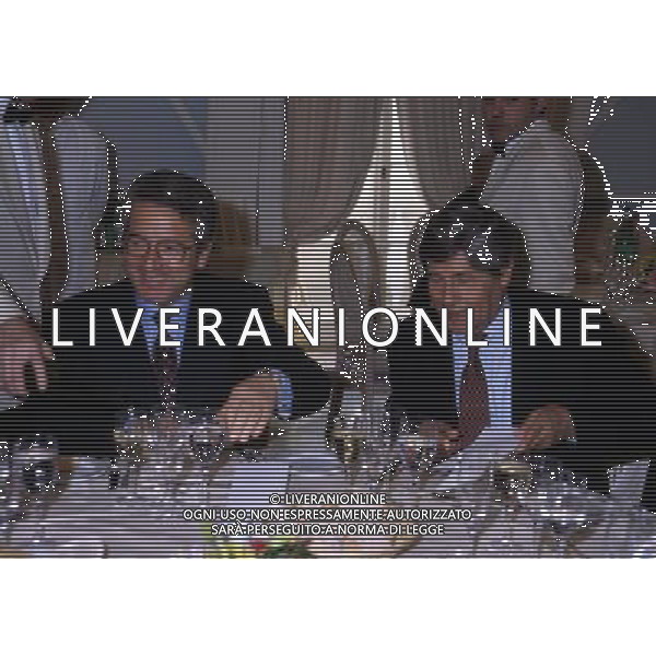 RETROSPETTIVA ANTONIO MATARRESE DIRIGENTE CALCIO NELLA FOTO ANTONIO MATARRESE CON LUCIANO NIZZOLA AG ALDO LIVERANI SAS