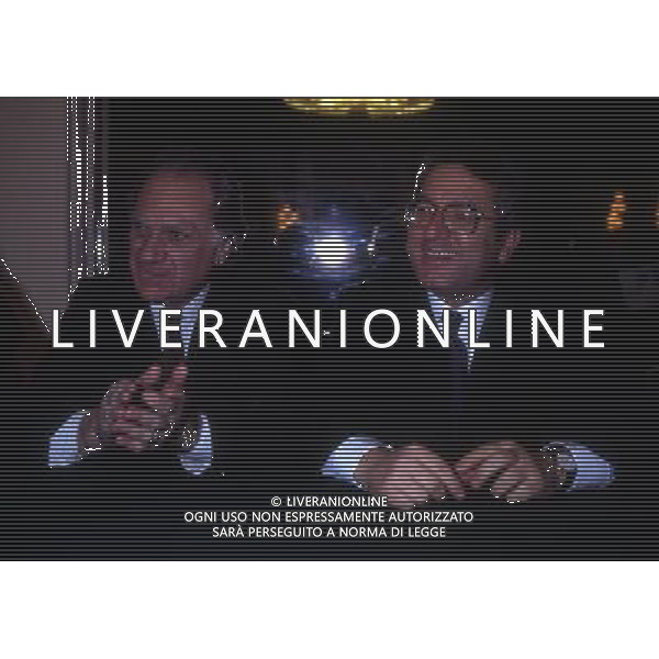 RETROSPETTIVA ANTONIO MATARRESE DIRIGENTE CALCIO NELLA FOTO ANTONIO MATARRESE CON ARRIGO GATTAI NEL 1992 AG ALDO LIVERANI SAS