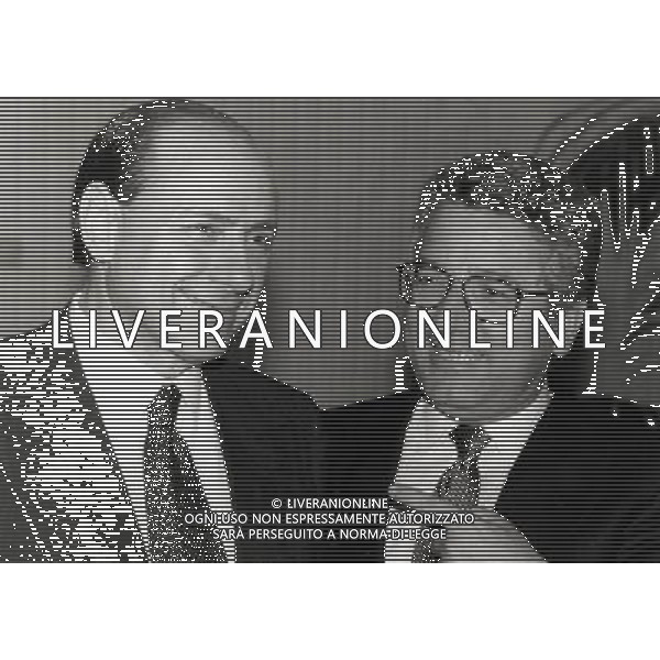 RETROSPETTIVA ANTONIO MATARRESE DIRIGENTE CALCIO NELLA FOTO ANTONIO MATARRESE CON SILVIO BERLUSCONI AG ALDO LIVERANI SAS