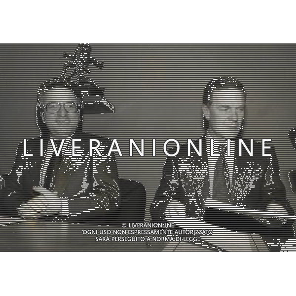 RETROSPETTIVA ANTONIO MATARRESE DIRIGENTE CALCIO NELLA FOTO ANTONIO MATARRESE CON SERGIO CAMPANA AG ALDO LIVERANI SAS