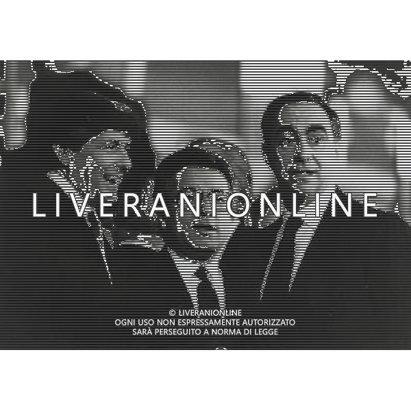 RETROSPETTIVA ANTONIO MATARRESE DIRIGENTE CALCIO NELLA FOTO ANTONIO MATARRESE CON FRANCO CARRARO E LUCIANO NIZZOLA AG ALDO LIVERANI SAS