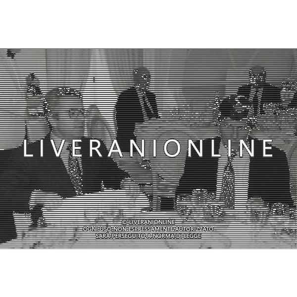 RETROSPETTIVA ANTONIO MATARRESE DIRIGENTE CALCIO NELLA FOTO ANTONIO MATARRESE CON LUCIANO NIZZOLA AG ALDO LIVERANI SAS