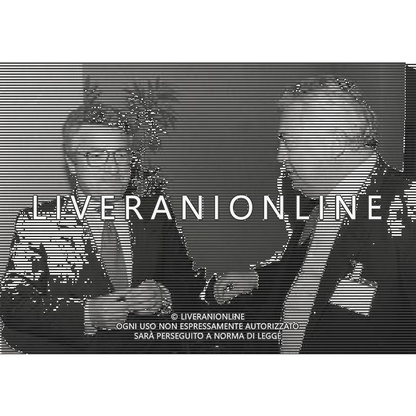 RETROSPETTIVA ANTONIO MATARRESE DIRIGENTE CALCIO NELLA FOTO ANTONIO MATARRESE CON GIUSEPPE CIARRAPICO AG ALDO LIVERANI SAS