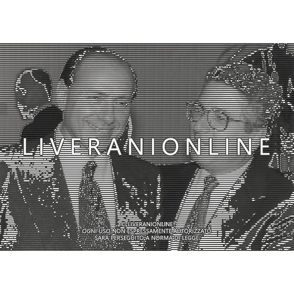 RETROSPETTIVA ANTONIO MATARRESE DIRIGENTE CALCIO NELLA FOTO ANTONIO MATARRESE CON SILVIO BERLUSCONI AG ALDO LIVERANI SAS