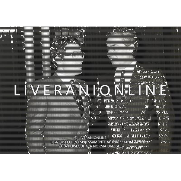 RETROSPETTIVA ANTONIO MATARRESE DIRIGENTE CALCIO NELLA FOTO ANTONIO MATARRESE CON LAMBERTO MAZZA PRESIDENTE UDINESE AG ALDO LIVERANI SAS