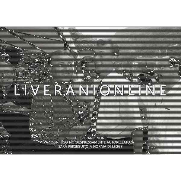 RETROSPETTIVA VINCENZO MATARRESE PRESIDENTE BARI CALCIO NELLA FOTO VINCENZO MATARRESE PRESIDENTE BARI CALCIO CON DAVID PLATT AG ALDO LIVERANI SAS 