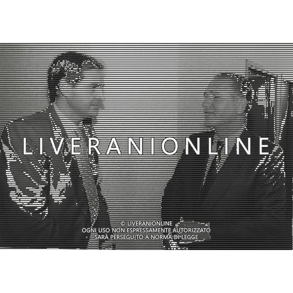 RETROSPETTIVA VINCENZO MATARRESE PRESIDENTE BARI CALCIO NELLA FOTO VINCENZO MATARRESE PRESIDENTE BARI CALCIO CON MAZZI AG ALDO LIVERANI SAS 
