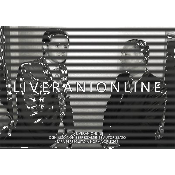 RETROSPETTIVA VINCENZO MATARRESE PRESIDENTE BARI CALCIO NELLA FOTO VINCENZO MATARRESE PRESIDENTE BARI CALCIO CON STEFANO MAZZI AG ALDO LIVERANI SAS 