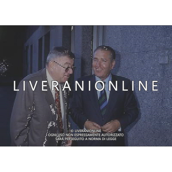 RETROSPETTIVA VINCENZO MATARRESE PRESIDENTE BARI CALCIO NELLA FOTO VINCENZO MATARRESE PRESIDENTE BARI CALCIO CON ROMEO ANCONETANI AG ALDO LIVERANI SAS 