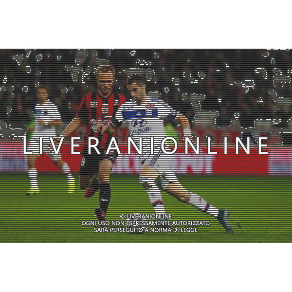 Valere GERMAIN / Maxime GONALONS - 20.11.2015 - Nice / Lyon - 14eme journee de Ligue 1 Photo : Jean Christophe Magnenet / Icon Sport AG ALDO LIVERANI SAS ONLY ITALY
