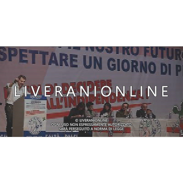 Matteo Salvini ,convegno Lega Nord ,Brescia 21 novembre 2015. AG ALDO LIVERANI SAS