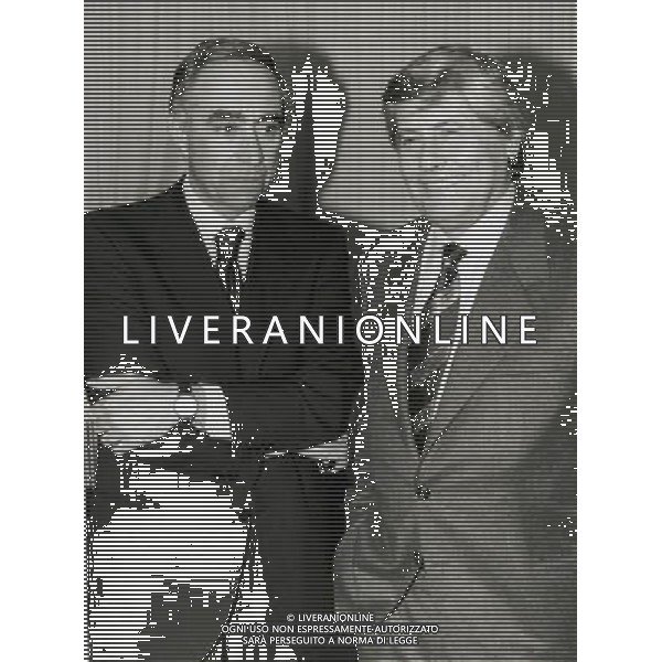 RETROSPETTIVA LUCIANO NIZZOLA DIRIGENTE CALCIO NELLA FOTO LUCIANO NIZZOLA CON FRANCO CARRARO AG ALDO LIVERANI SAS