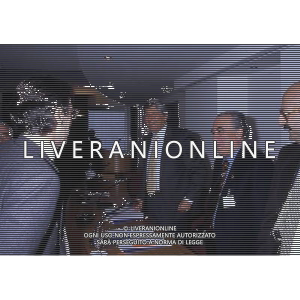 RETROSPETTIVA LUCIANO NIZZOLA DIRIGENTE CALCIO NELLA FOTO LUCIANO NIZZOLA CON FRANCO SENSI E MASSIMO MORATTI AG ALDO LIVERANI SAS