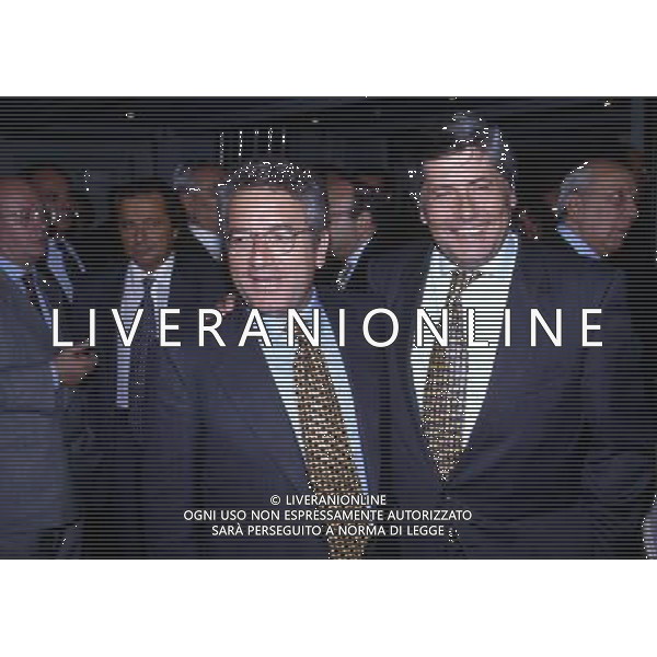 RETROSPETTIVA LUCIANO NIZZOLA DIRIGENTE CALCIO NELLA FOTO LUCIANO NIZZOLA CON ANTONIO MATARRESE AG ALDO LIVERANI SAS