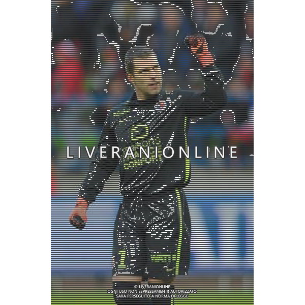 joie Caen / Remy Vercoutre - 22.11.2015 - Caen / Angers - 14eme journee de Ligue 1 Photo : Andre Ferreira / Icon Sport AG ALDO LIVERANI SAS ONLY ITALY