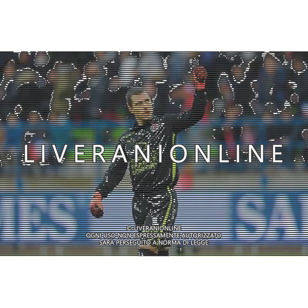 joie Caen / Remy Vercoutre - 22.11.2015 - Caen / Angers - 14eme journee de Ligue 1 Photo : Andre Ferreira / Icon Sport AG ALDO LIVERANI SAS ONLY ITALY