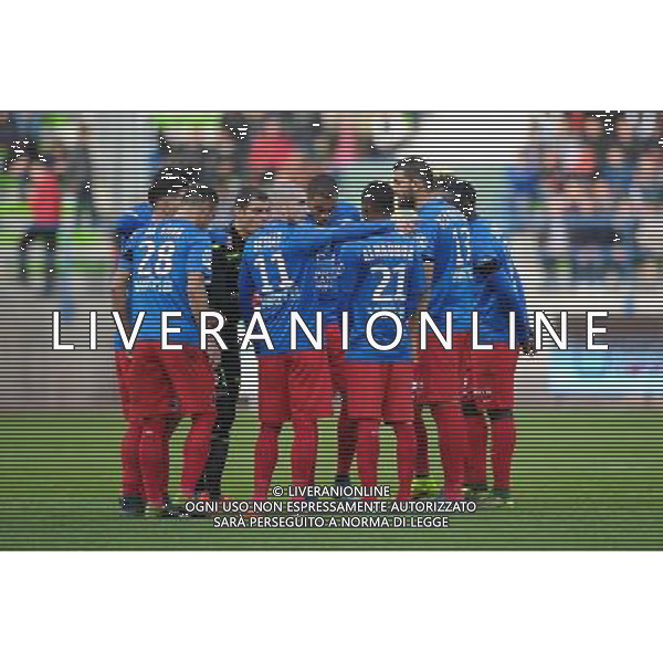 equipe Caen / Vincent Bessat / Remy Vercoutre - 22.11.2015 - Caen / Angers - 14eme journee de Ligue 1 Photo : Andre Ferreira / Icon Sport AG ALDO LIVERANI SAS ONLY ITALY