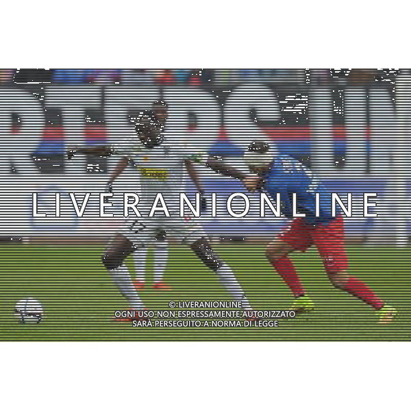 Cheikh Ndoye / Nicolas Seube - 22.11.2015 - Caen / Angers - 14eme journee de Ligue 1 Photo : Andre Ferreira / Icon Sport AG ALDO LIVERANI SAS ONLY ITALY