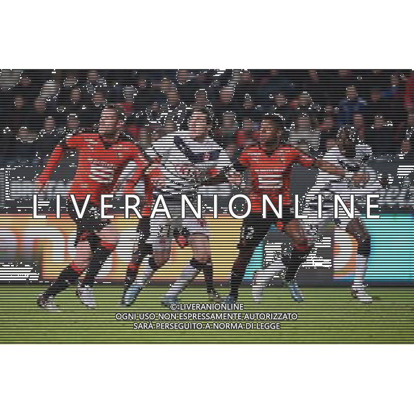 Enzo CRIVELLI / Sylvain ARMAND / Steven MOREIRA / Cedric YAMBERE - 22.11.2015 - Rennes / Bordeaux - 14eme journee Ligue 1 Photo : Nolwenn Le Gouic / Icon Sport AG ALDO LIVERANI SAS ONLY ITALY