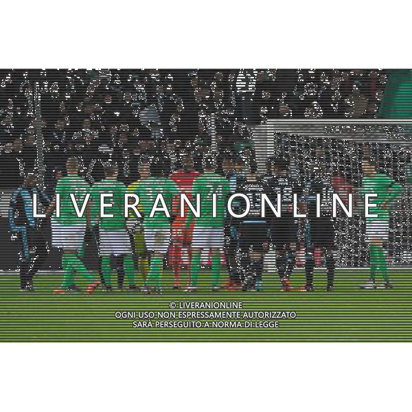 Illustration Altercation - 22.11.2015 - Saint Etienne / Marseille - 14eme journee de Ligue 1 Photo : Jean Paul Thomas / Icon Sport AG ALDO LIVERANI SAS ONLY ITALY