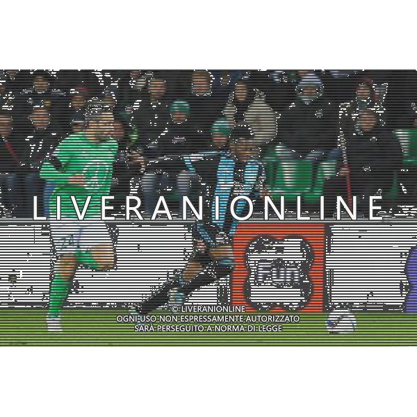 Loic PERRIN / Georges Kevin NKOUDOU - 22.11.2015 - Saint Etienne / Marseille - 14eme journee de Ligue 1 Photo : Jean Paul Thomas / Icon Sport AG ALDO LIVERANI SAS ONLY ITALY