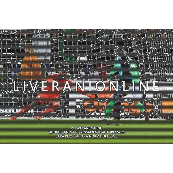 Steve MANDANDA - 22.11.2015 - Saint Etienne / Marseille - 14eme journee de Ligue 1 Photo : Jean Paul Thomas / Icon Sport AG ALDO LIVERANI SAS ONLY ITALY