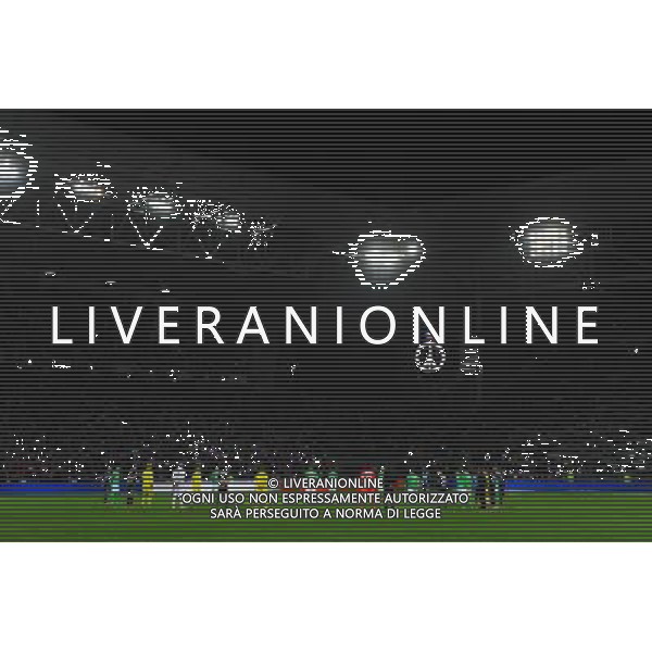 Illustration Minute de Silence - 22.11.2015 - Saint Etienne / Marseille - 14eme journee de Ligue 1 Photo : Jean Paul Thomas / Icon Sport AG ALDO LIVERANI SAS ONLY ITALY