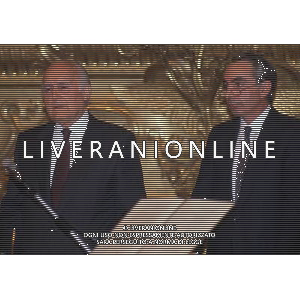 Oscar Luigi Scalfaro ( Politico e Magistrato italiano - nono Presidente della Repubblica dal 1992 al 1999 ) - Retrospettiva nella foto con Giuliano Amato ©Archivio Agenzia Aldo Liverani Sas