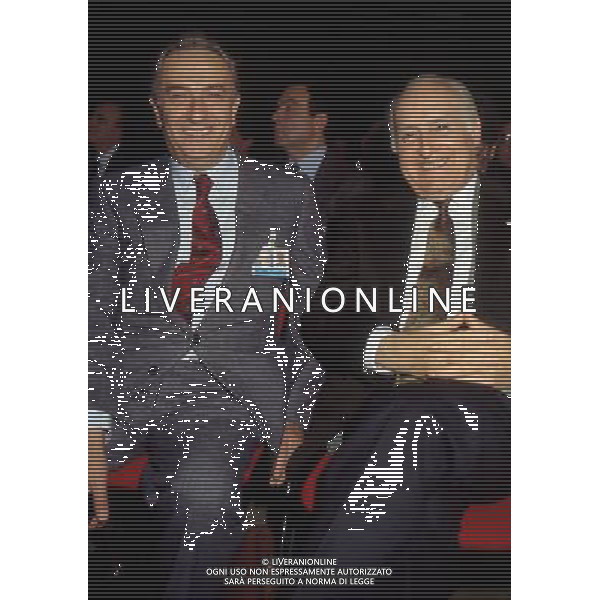 Oscar Luigi Scalfaro ( Politico e Magistrato italiano - nono Presidente della Repubblica dal 1992 al 1999 ) - Retrospettiva nella foto con l\'onorevole Michele Zolla ©Archivio Agenzia Aldo Liverani Sas