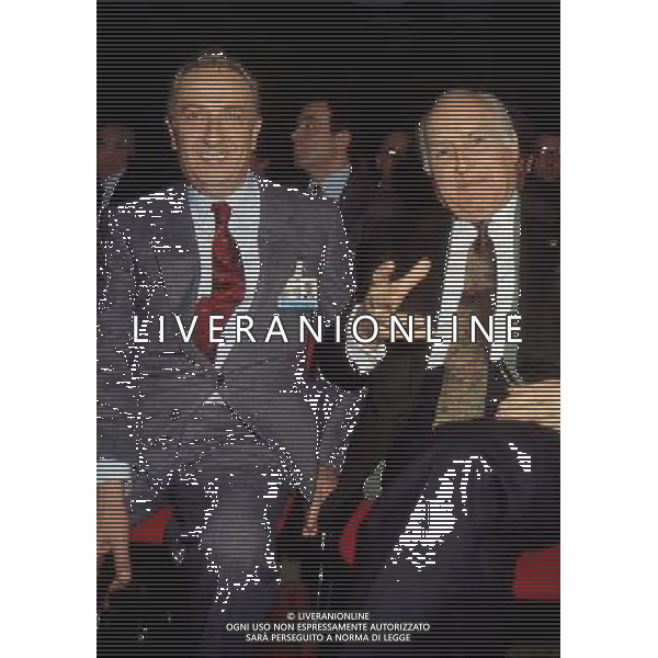 Oscar Luigi Scalfaro ( Politico e Magistrato italiano - nono Presidente della Repubblica dal 1992 al 1999 ) - Retrospettiva nella foto con l\'onorevole Michele Zolla ©Archivio Agenzia Aldo Liverani Sas