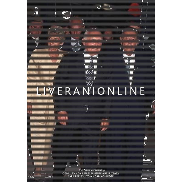 Oscar Luigi Scalfaro ( Politico e Magistrato italiano - nono Presidente della Repubblica dal 1992 al 1999 ) - Retrospettiva nella foto con la figlia Marianna nel 1995 ©Archivio Agenzia Aldo Liverani Sas