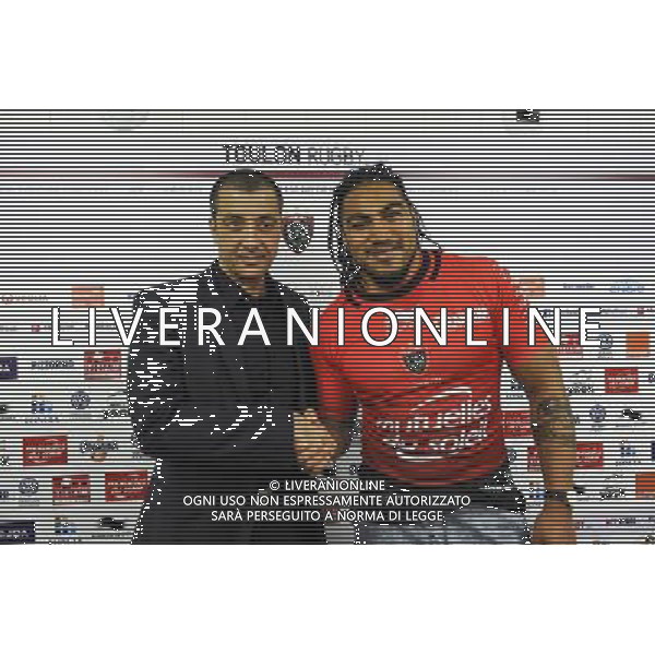 Mourad BOUDJELLAL / Ma\'a NONU - 23.11.2015 - Presentation du Nouveau Joueur de Toulon Photo : Agence Nice Presse / Icon Sport AG ALDO LIVERANI SAS ONLY ITALY
