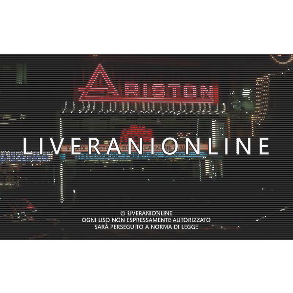 Il Teatro Ariston della citta\' di Sanremo dove si tiene il Festival della Canzone Italiana ©Agenzia Aldo Liverani Sas