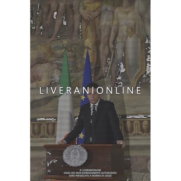 Roma - 24/11/2015 - Sala Orazi e Curiazi Musei Capitolini - Il Presidente del Consiglio Matteo Renzi Ã¨ intervenuto sul tema: â€œItalia, Europa. Una risposta al terroreâ€ - nella foto: Matteo Renzi /Ph. Corradetti - Ag. Aldo Liverani / AGENZIA ALDO LIVERANI SAS