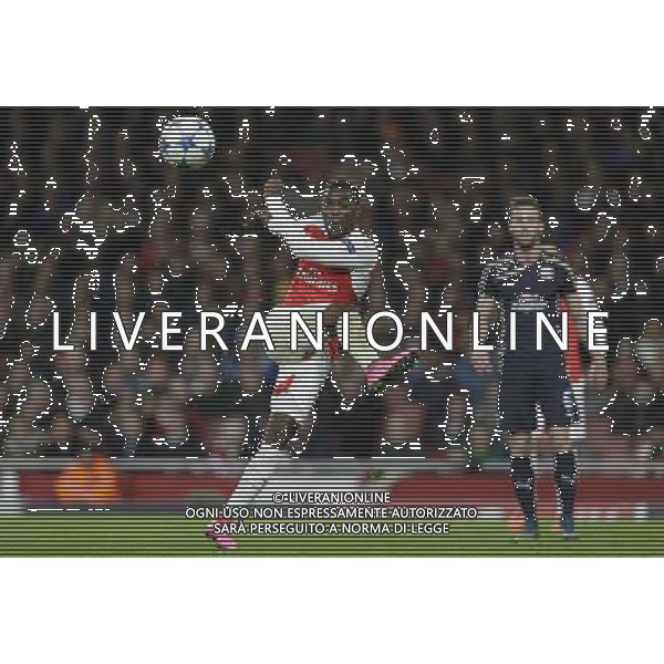 Arsenal\'s Joel Campbell has a shot from long range Photographer Craig Mercer/CameraSport Football - UEFA Champions League Group F - Arsenal v Dinamo Zagreb - Tuesday 24th November 2015 - Emirates Stadium - London © CameraSport - 43 Linden Ave. Countesthorpe. Leicester. England. LE8 5PG - Tel: +44 (0) 116 277 4147 - admin@camerasport.com - www.camerasport.com AG ALDO LIVERANI SAS ONLY ITALY
