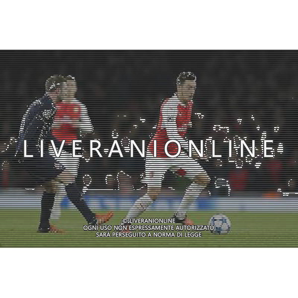 Arsenal\'s Mesut Ozil in action during todays match Photographer Craig Mercer/CameraSport Football - UEFA Champions League Group F - Arsenal v Dinamo Zagreb - Tuesday 24th November 2015 - Emirates Stadium - London © CameraSport - 43 Linden Ave. Countesthorpe. Leicester. England. LE8 5PG - Tel: +44 (0) 116 277 4147 - admin@camerasport.com - www.camerasport.com AG ALDO LIVERANI SAS ONLY ITALY