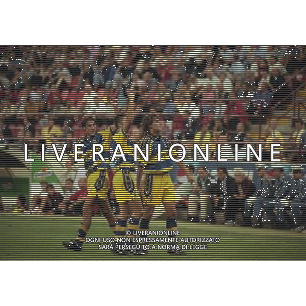 MILANO SUPERCOPPA ITALIANA MILAN PARMA 21-081-1999 NELLA FOTO ABBRACCI PARMA AG ALDO LIVERANI SAS