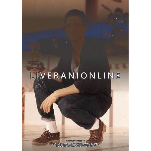 Teatro Ariston di Sanremo 36mo Festival della Canzone Italiana - 1986 nella foto Eros Ramazzotti vincitore con la canzone \' Adesso Tu \' ©Agenzia Aldo Liverani Sas