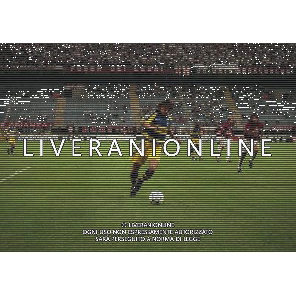 MILANO SUPERCOPPA ITALIANA MILAN PARMA 21-081-1999 NELLA FOTO HERNAN CRESPO AG ALDO LIVERANI SAS