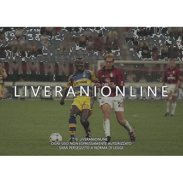 MILANO SUPERCOPPA ITALIANA MILAN PARMA 21-081-1999 NELLA FOTO LASSISI-MASSIMO AMBROSINI AG ALDO LIVERANI SAS