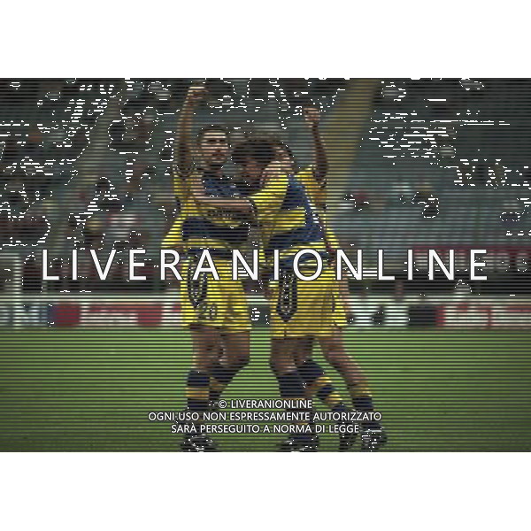 MILANO SUPERCOPPA ITALIANA MILAN PARMA 21-081-1999 NELLA FOTO ABBRACCI PARMA AG ALDO LIVERANI SAS