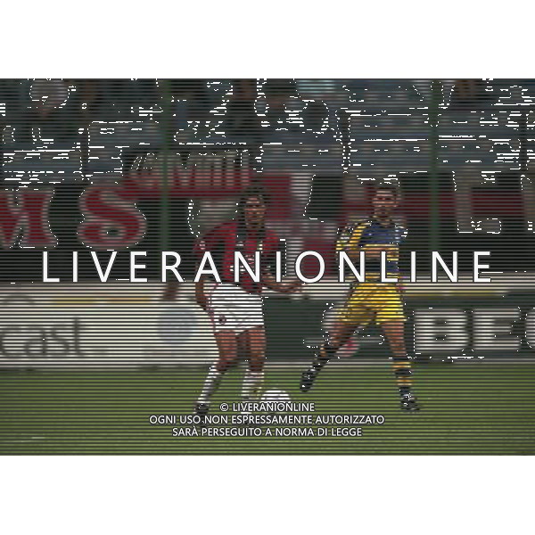MILANO SUPERCOPPA ITALIANA MILAN PARMA 21-081-1999 NELLA FOTO PAOLO MALDINI AG ALDO LIVERANI SAS