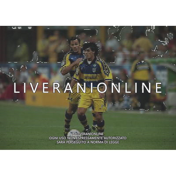 MILANO SUPERCOPPA ITALIANA MILAN PARMA 21-081-1999 NELLA FOTO ARIEL ORTEGA AG ALDO LIVERANI SAS